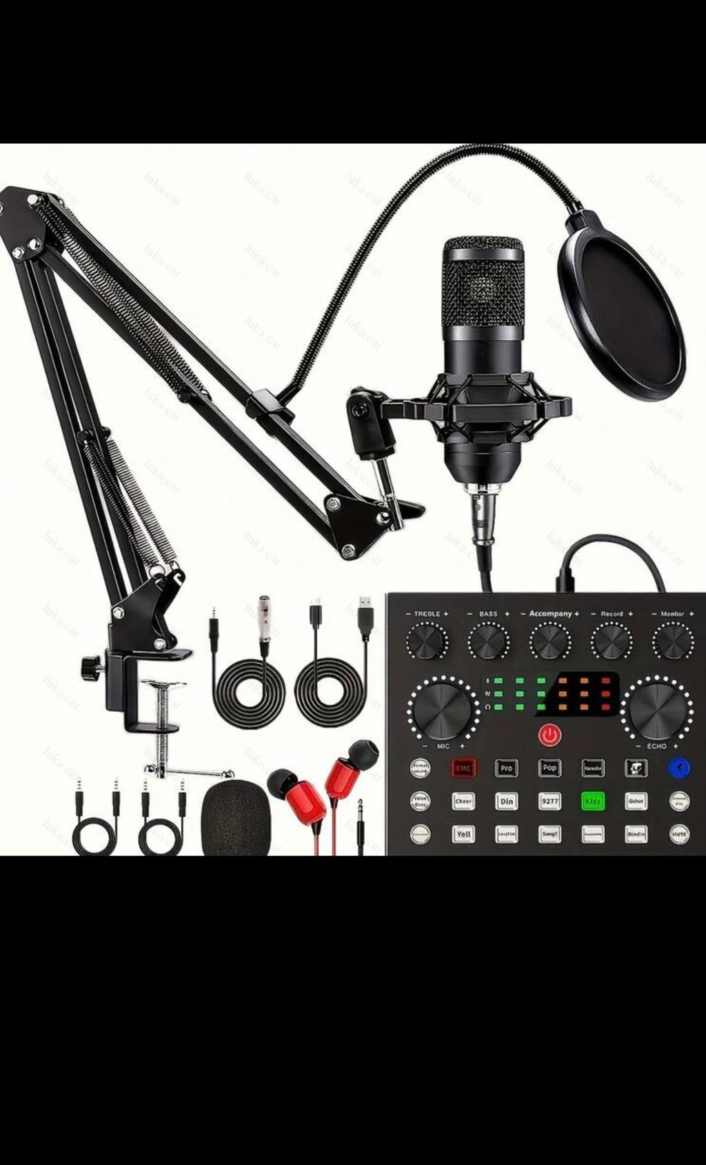 All-in-One Podcast Equipment Setup